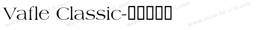 Vafle Classic字体转换